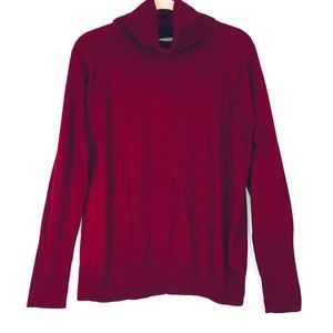 Loft Cowl Neck Wine/Burgundy L/S Sweater - Size XL